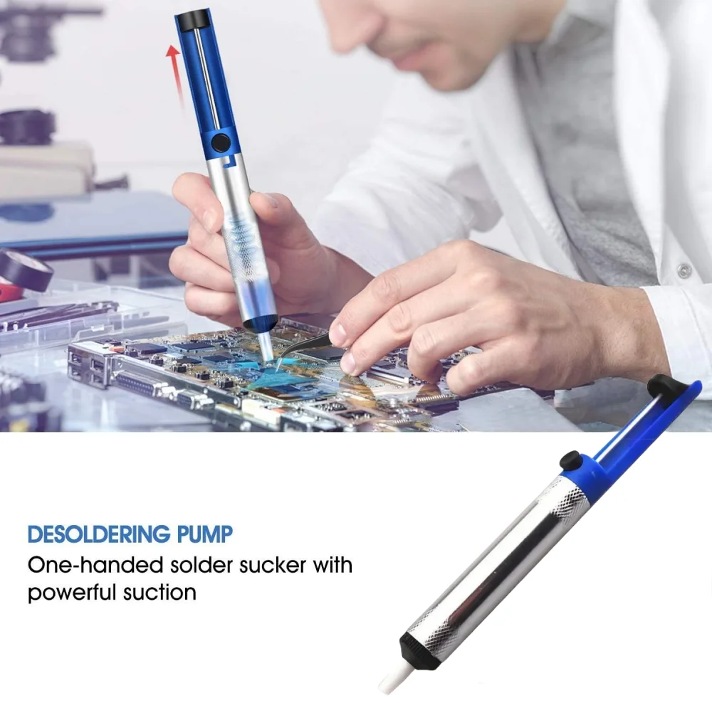 Desoldering Pump Solder - Bomba de desoldar de aluminio con