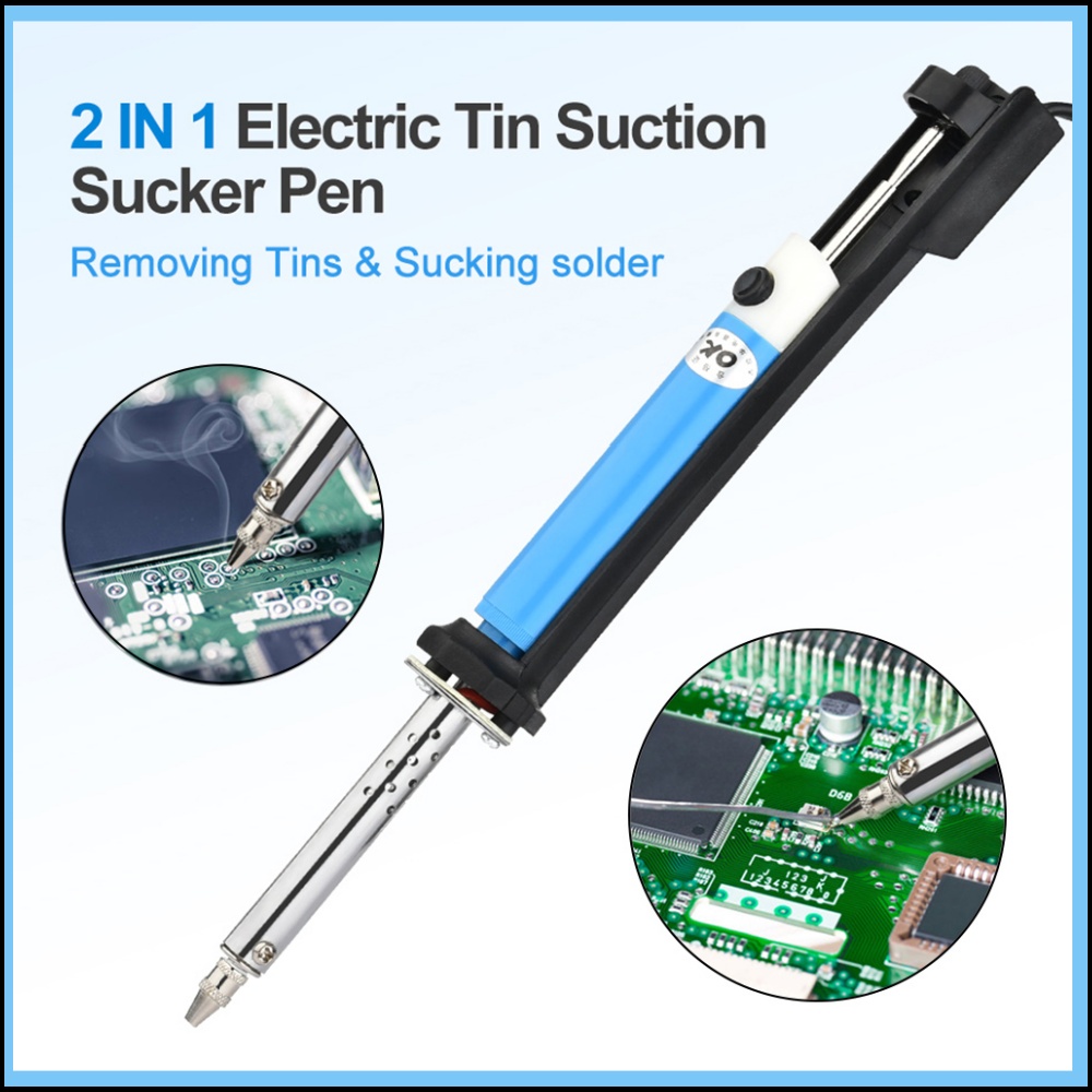 Desoldering Pump Solder - Herramienta de Soldadura 2 en 1: