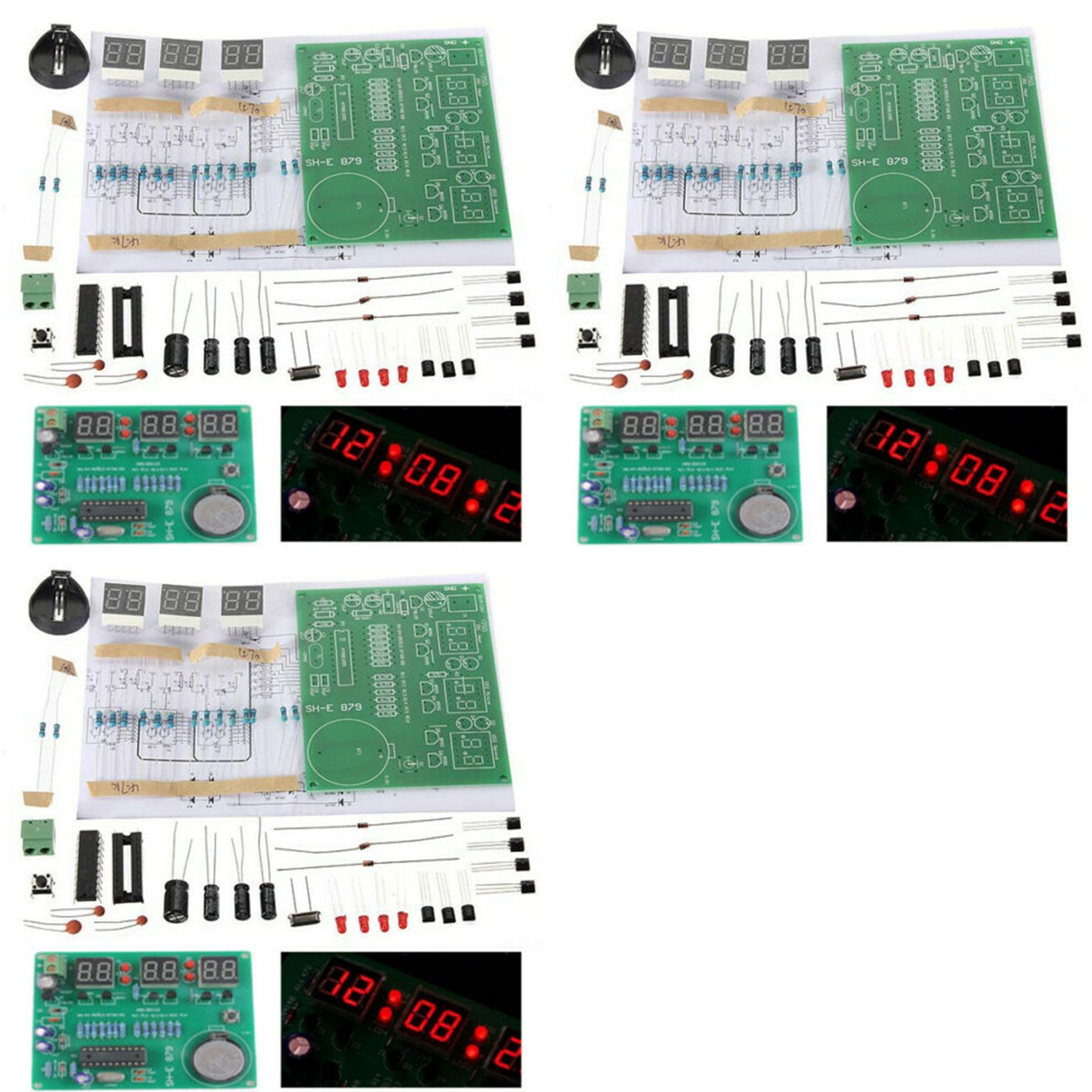 Diy Electronics Flux - Kit de Reloj Electrónico con Pantalla