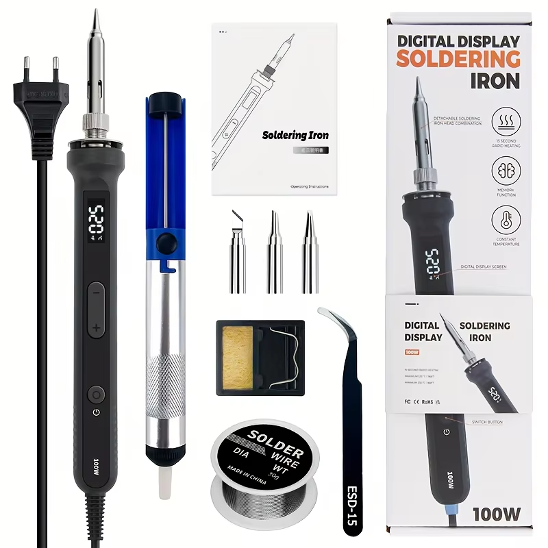 Diy Electronics Circuits - Kit de soldador digital de 100W,