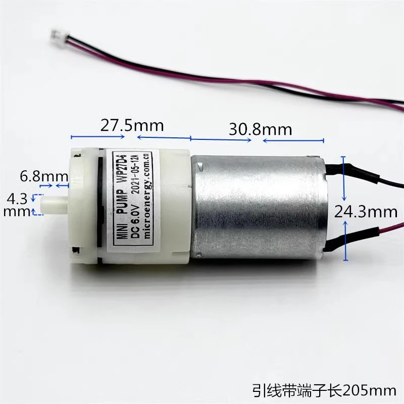 Bomba de Aire Pequeña WP27D-6  - Diy Electronics Motor reseña y precio