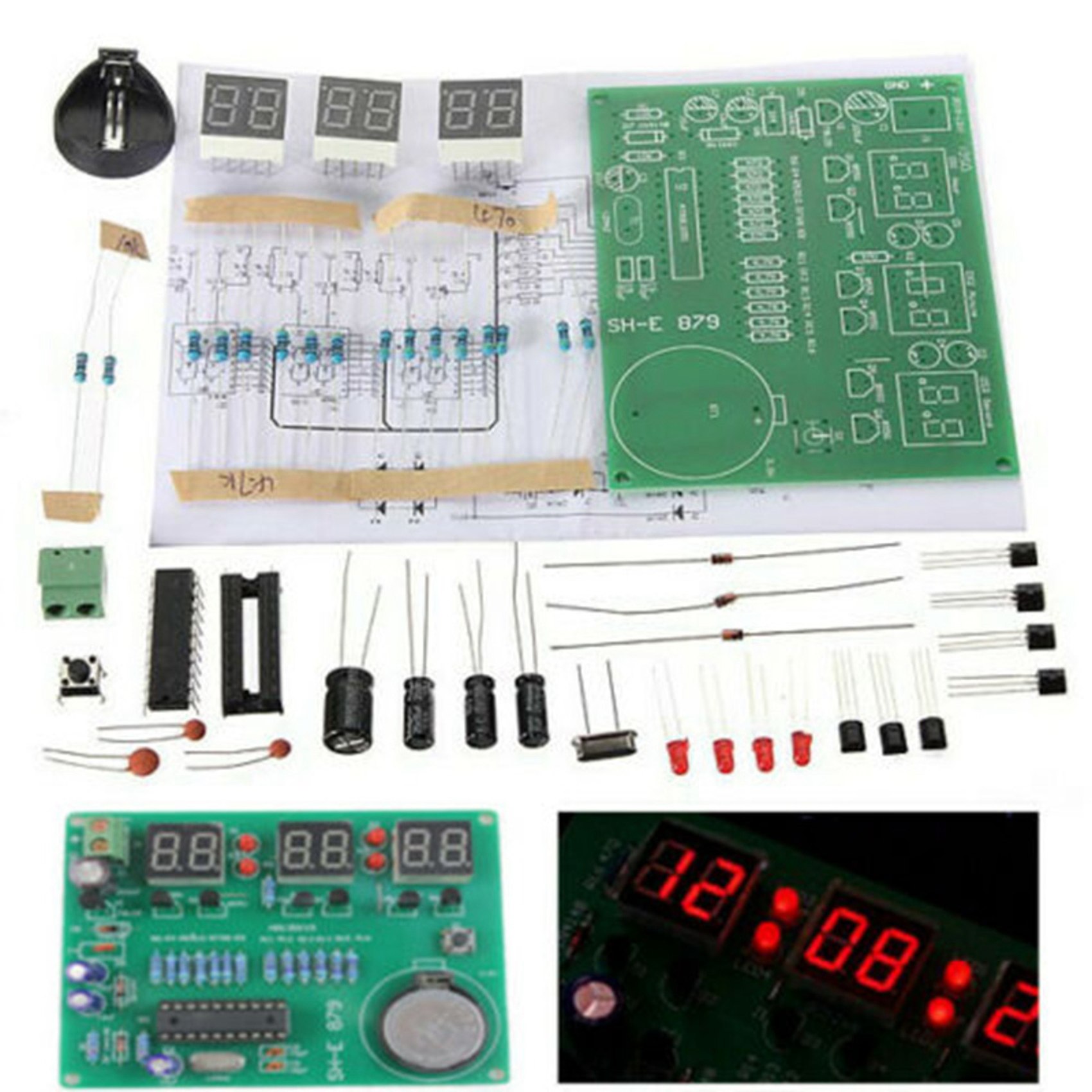 Kit de Reloj Electrónico con P - Diy Electronics Flux reseña y precio