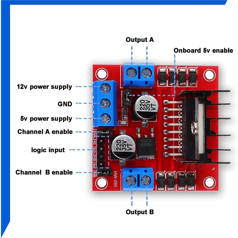 AEE7-4 Placa controladora de m - L298N Motor Driver reseña y precio