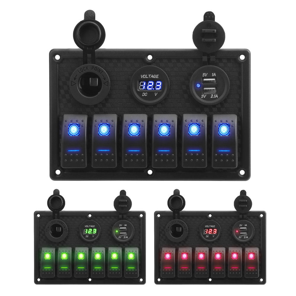 Panel de interruptores de 6 bo - Logic Analyzer Usb reseña y precio