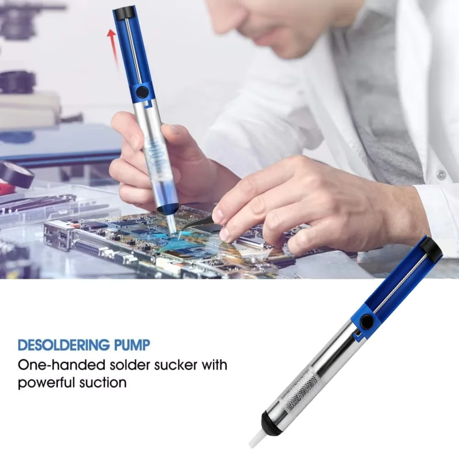Bomba desoldadora de aluminio, - Desoldering Pump Solder reseña y precio