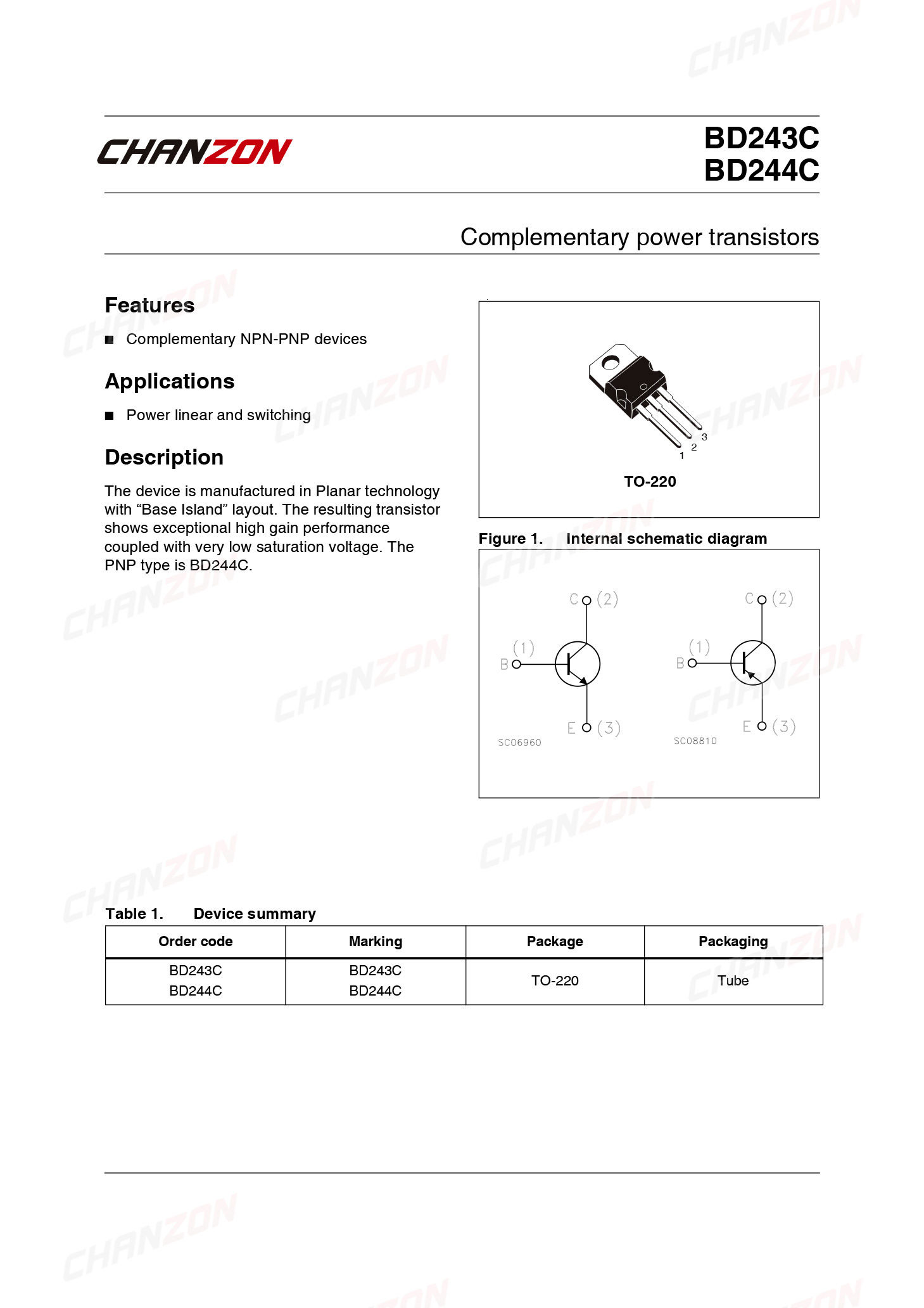 Transistor de potencia BD243C  - Diy Electronics For Sale reseña y precio