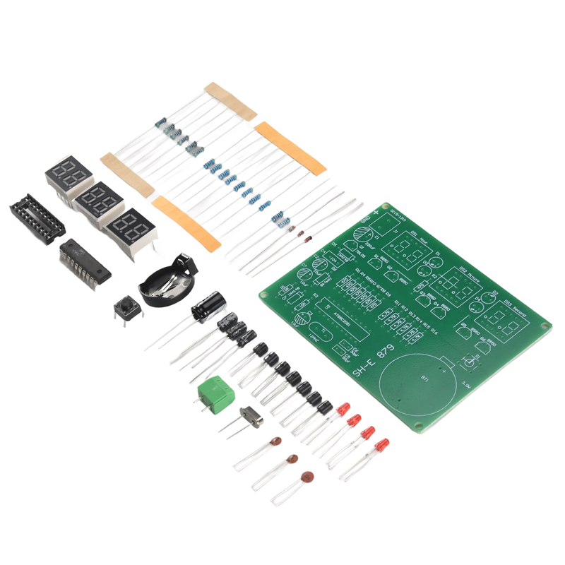 AT89C2051 6 pantalla LED Digit - Diy Electronics Flux reseña y precio
